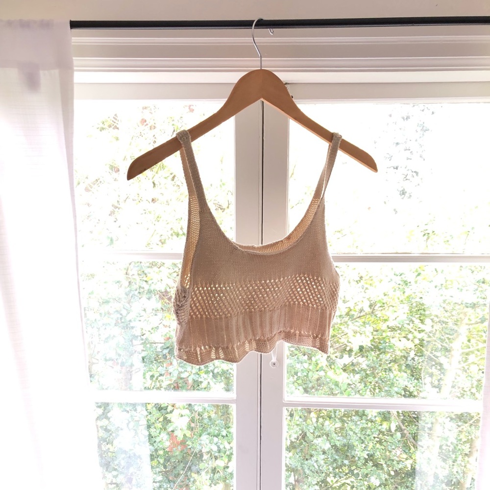 Free People Crochet Crop Top